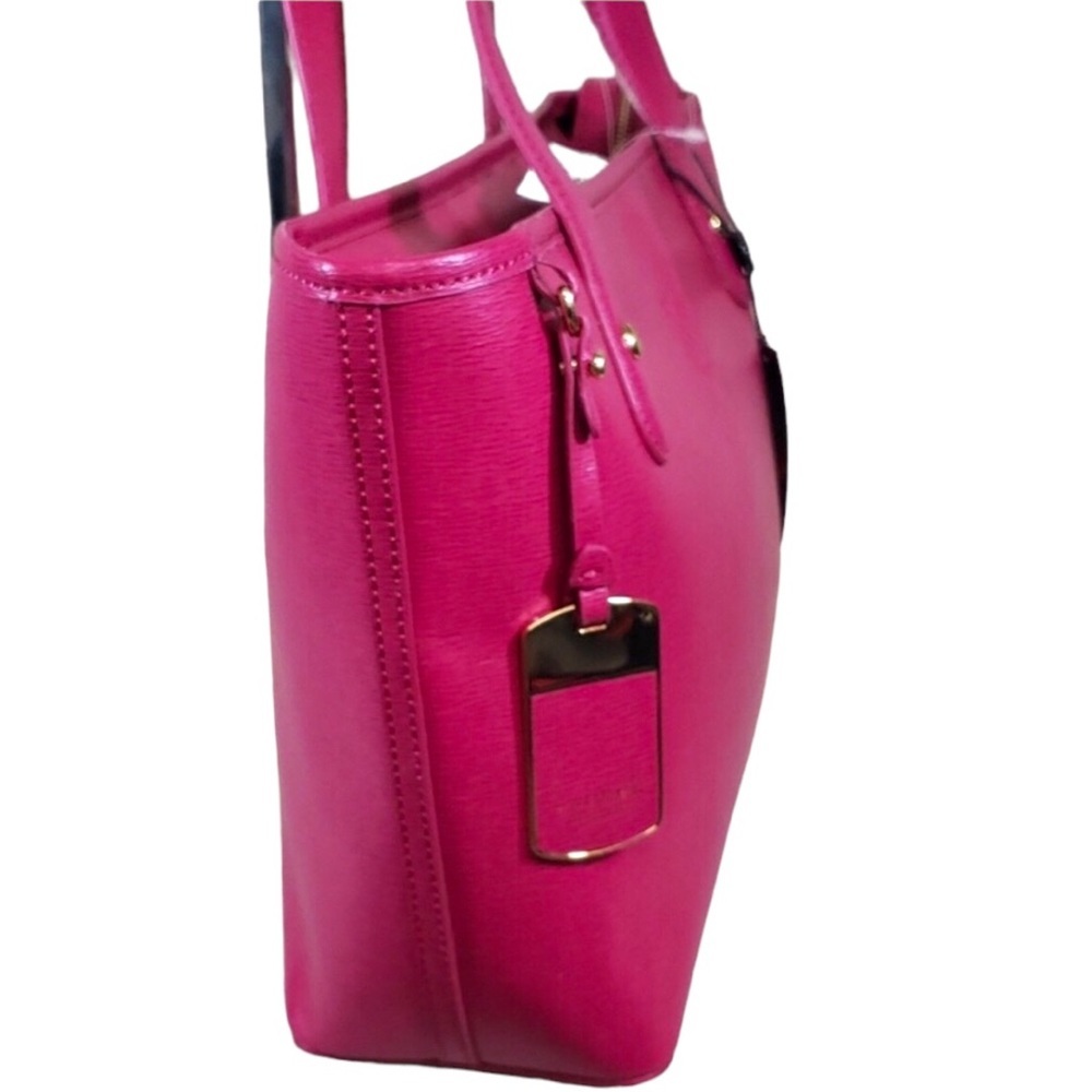 New LAUREN RALPH LAUREN NEWBURY PINK HERITAGE SATCHEL. NWT Host Pick - Picture 5 of 16